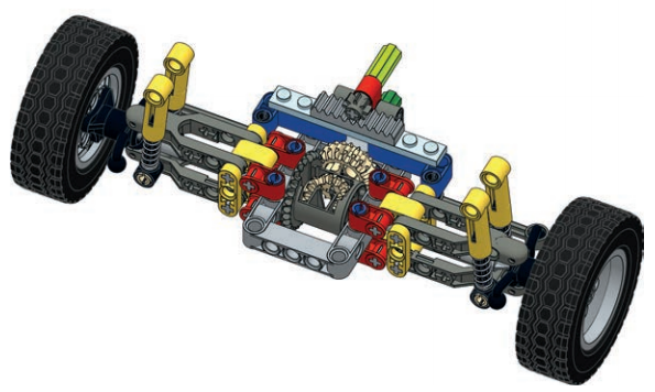 Transferring power to steering axles